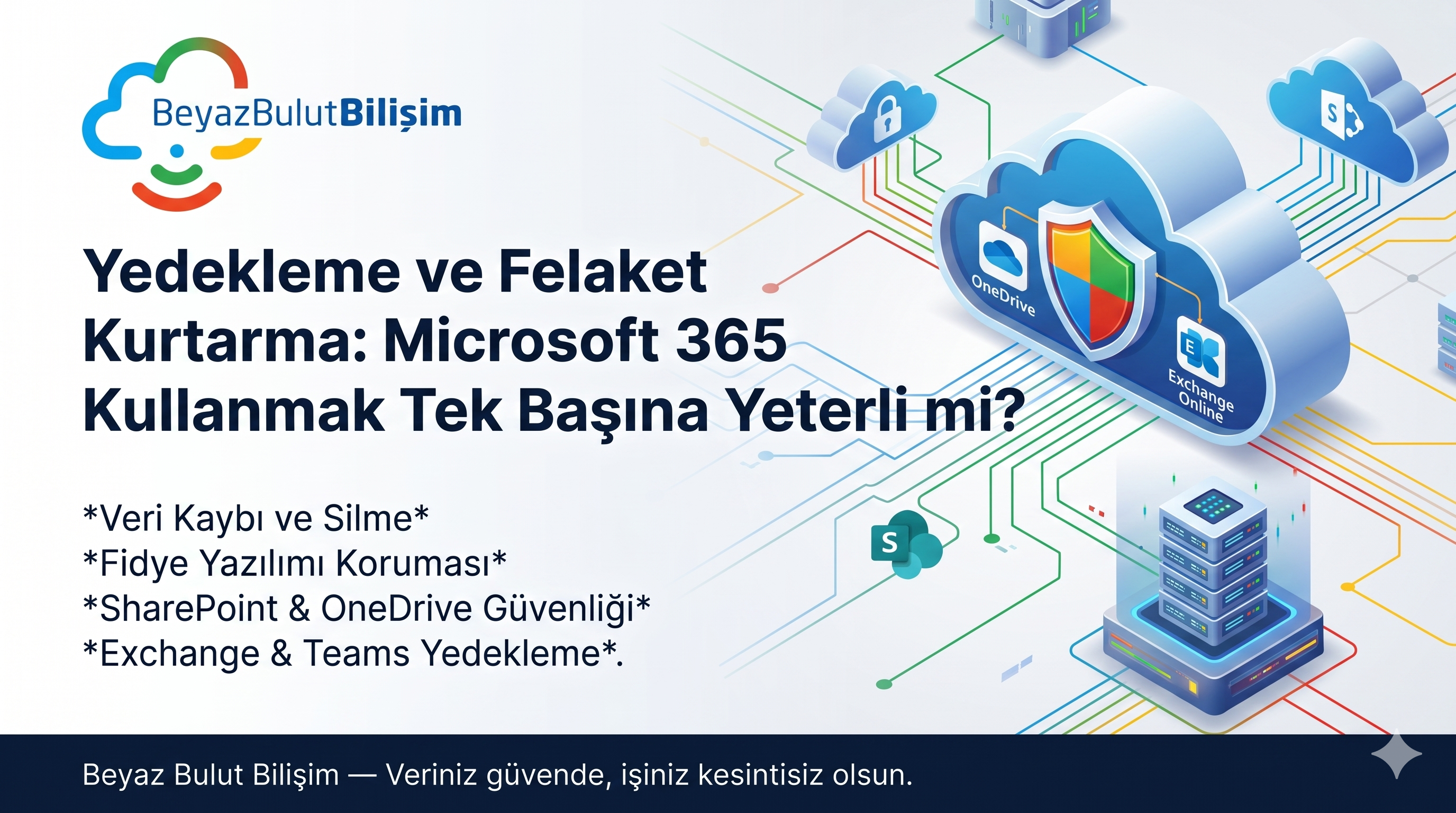 Yedekleme ve Felaket Kurtarma: Microsoft 365 Kullanmak Tek Başına Yeterli mi?